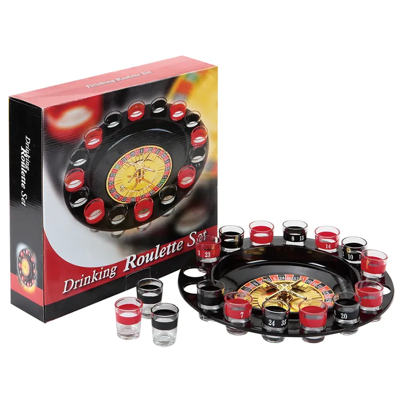 16 shot glass drinking machine wheel party Tabletop Dart Game with Magnetic for adults