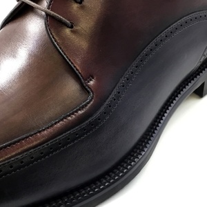 Chaussures pour hommes classiques et formelles, en cuir véritable de haute qualité, fabriquées à la main, avec logo personnalisé, design original, confortables, à lacets, pour l'automne - Product Image 5