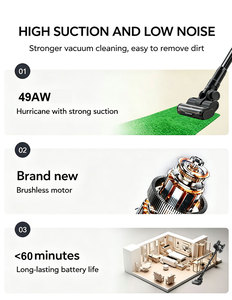 Kit d'aspirateur-balai sans fil <span class=keywords><strong>Airbot</strong></span> Swift 49AW avec adaptateur de charge, alimentation électrique, sans sac, pour usage domestique et hôtelier - Product Image 6