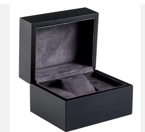 Men's Luxury Durable Single Square Metal Watch with Leather Band Custom Logo PU Leather Inner Design Box for Magnetic