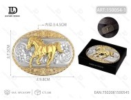 Round Gold Horse Embossed Large Button 4.5cm Luxury Metal Decorative <b>Apparel</b> <b>Accessory</b> - Product Image 1