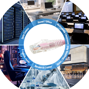 Trong nhà 4 cặp 23AWG UTP mèo <span class=keywords><strong>6</strong></span> LAN Cáp Ethernet 2M 5M đồng nguyên chất Cat6 RJ45 Mạng vá cáp - Product Image 6