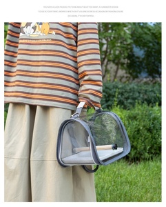 Custom Portable Bird Travel Carrier Bag Lightweight &amp; <strong>Secure</strong> <strong>Backpack</strong> for Parrots Pigeons and Small Pets to Outdoor Pet Supplies - Product Image 6