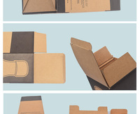 Boîte en carton ondulé à fond à clipser en gros pour emballage de cosmétiques, soins de la peau, mugs et cadeaux