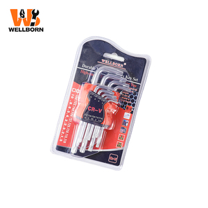 Jeu de clés hexagonales de qualité industrielle finition chromée, en acier au carbone, personnalisable, support OEM - Product Image 4