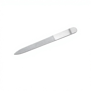 Lime à ongles double face en acier inoxydable, lime plate pour manucure et pédicure, outil réutilisable pour le soin des cuticules et des peaux mortes - Product Image 4