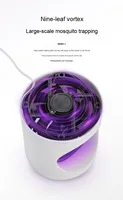 Piège à insectes rechargeable USB, lampe anti-moustiques intelligente avec interface de détection de mouvement diurne