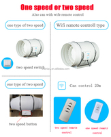 Ventilateur de conduit en ligne 4 "avec moteur en cuivre pour système de ventilation hydroponique