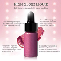 Iluminador Líquido Vegano de Larga Duración con Brillo para Rostro y Cuerpo, Etiqueta Privada, Base de Maquillaje Suave