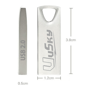 <span class=keywords><strong>USKY</strong></span> USB 2,0 metal promoción Pendrive 8GB 16GB 32GB 64GB 128GB memoria Flash Stick pen drive logotipo personalizado USB Flash Drives - Product Image 1