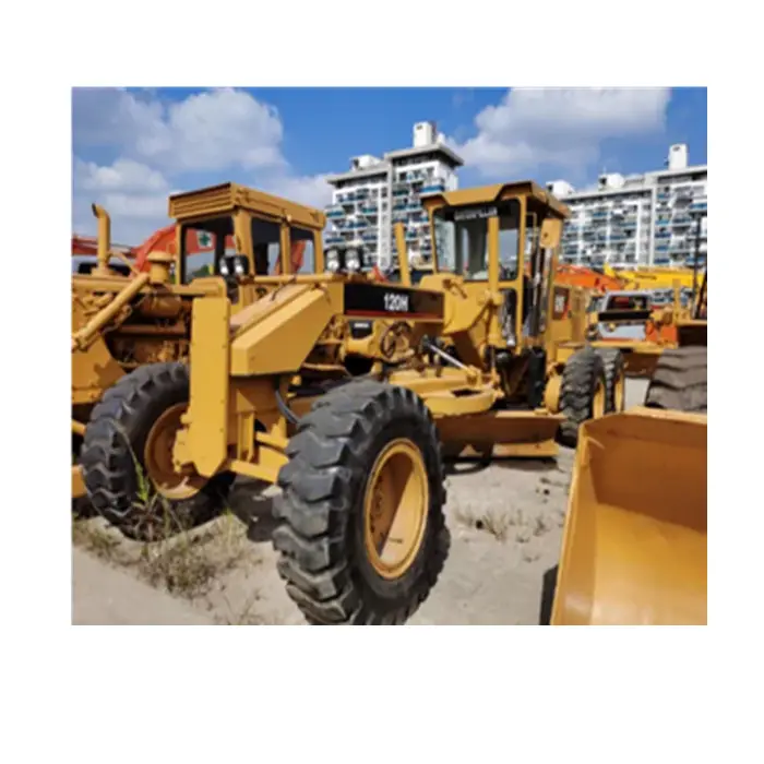 Dayanıklı kullanılan Cat 120H motorlu greyder Caterpillar 120H motorlu greyder orijinal durumda