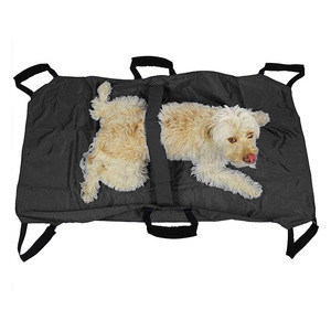 Brancard souple de transport pour animaux de compagnie, en nylon rouge, anti-morsure, pour chiens et chats - Product Image 3
