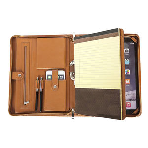 Executive-soporte para ordenador personal con cremallera, organizador de documentos, carpeta de archivos de cuero - Product Image 6