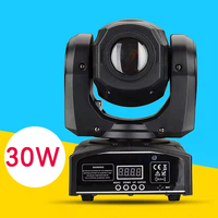 Lumière de scène à tête mobile 30W, motif DMX512 RGBW, éclairage de scène professionnel multiple pour DJ, discothèque, mariage, fête, bar de danse