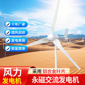 กังหันลมผลิตไฟฟ้า 800W 1kW 2kW แบบแกนนอน สำหรับใช้ในบ้าน ไฟถนน และงานวิศวกรรม - Product Image 4