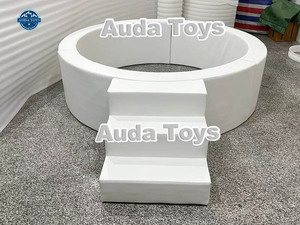 Tùy Chỉnh 6 Chân Trắng Bé Mềm Chơi Bóng <span class=keywords><strong>Pit</strong></span> Với Ngôi Sao Và Trượt Bóng Hồ Bơi Cho Trẻ Em - Product Image 3
