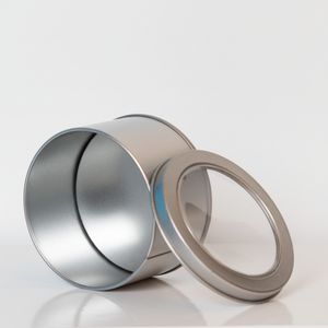 Caja Redonda de Metal para Almacenamiento de Dulces y Bocadillos Personalizada al por Mayor con Tapa Transparente - Product Image 4