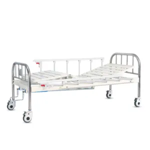 Hastane için kare tüp plat formu ile EB-A9 serisi iki krank manuel paslanmaz çelik yatak