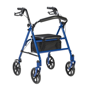 รถเข็นสี่ล้อพร้อมที่นั่งและกระเป๋าเก็บของสำหรับผู้สูงอายุ - Product Image 5
