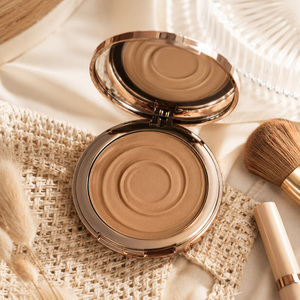 Poudre bronzante pressée de <span class=keywords><strong>luxe</strong></span> en gros pour sculpter le visage, effet soleil, lissante et illuminante, perfectionne la peau - Product Image 5