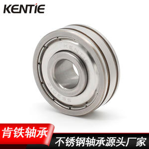 Rodamiento Rígido de Bolas de Acero Inoxidable No Estándar de Fabricación Directa S6301ZZ, Anillo Exterior de Doble Ranura, Anillo Interior Elevado - Product Image 4