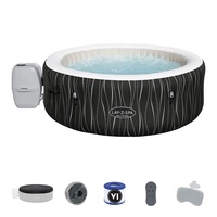 Bestway 60059 Hollywood AirJet Baignoires chaudes Piscine ronde gonflable de massage Spa avec chauffage et pompe de filtration pour 4-6 personnes