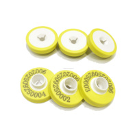 Tag Telinga RFID LF Standar ICAR Berkualitas Baru ISO11784/11785 Tombol Stub+Flag Sensor Suhu Akselerasi Bluetooth 4G