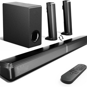<span class=keywords><strong>Barre</strong></span> <span class=keywords><strong>de</strong></span> <span class=keywords><strong>son</strong></span> 4.1 canaux avec caisson <span class=keywords><strong>de</strong></span> basses à grand diamètre, <span class=keywords><strong>200W</strong></span>, Bluetooth 5.3, Enceinte intelligente édition maison - Product Image 1
