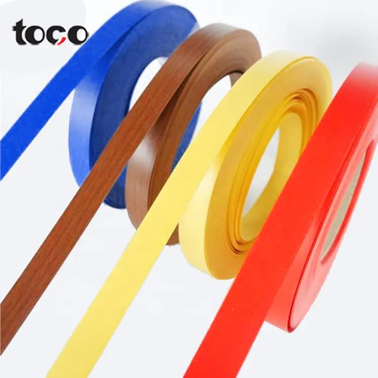 Natuurlijke Edgebanding Tape Stijl Pvc Rand Banding Glossy Clear Plastic Edege Band