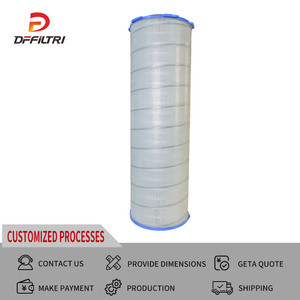 Filtre cylindrique en polypropylène à <span class=keywords><strong>film</strong></span> PTFE pour l'élimination des poussières industrielles en atelier de pulvérisation de poudre - Product Image 3