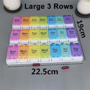 Nhỏ 7 ngày & 4 lần <span class=keywords><strong>Pill</strong></span> Organizer nhựa <span class=keywords><strong>Pill</strong></span> Box cho an toàn <span class=keywords><strong>Pill</strong></span> lưu trữ trên đường đi 4 trường hợp nhựa Fancy y học trường hợp - Product Image 3