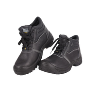 Bottes de travail unisexes AOXIANG avec semelle intermédiaire en acier – Embout en acier anti-perforation, tige en cuir véritable, pour usage en usine et construction