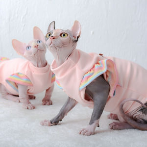 Pet Cat <b>Clothes</b> with Little Flying Sleeves Spring and Autumn Skirts Stylish Pet Apparel - Product Image 2