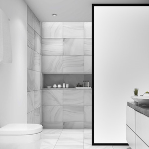 Película DE VENTANA DE PRIVACIDAD impermeable adhesiva estática, pegatina de vidrio esmerilado, aislamiento térmico, transmisión de luz <span class=keywords><strong>para</strong></span> cocina doméstica - Product Image 1