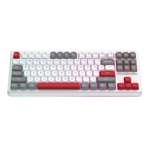 Tùy Chỉnh Màu Trắng Có Dây Và Không Dây Pbt 88 Phím Tkl Bàn Phím Cơ Khí Hot Swappable RGB Chơi Game Bàn Phím USB type-C Thuận Tay Phải - Product Image 1