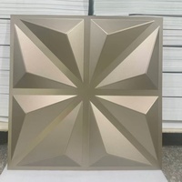 Panel Dinding PVC 3D Geometris Modern Tahan Lama Warna-warni, Anti Air, Anti Api, Mudah Dipasang untuk Dekorasi Dinding Hotel - Promo!
