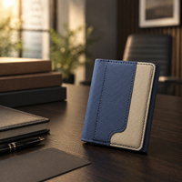 Portefeuille porte-cartes RFID avec logo personnalisé, en cuir PU écologique de qualité supérieure, coffret cadeau d'entreprise, cadeaux promotionnels de marque, événements professionnels