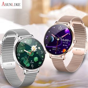 Nouvelle Smartwatch Ultra-mince pour femmes Écran AMOLED de 1.39 pouces, Surveillance de la fréquence cardiaque Suivi de la forme physique Montre-bracelet luxueuse en métal - Product Image 2