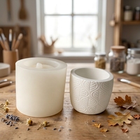 Moule en silicone pour pot de fleurs en ciment DIY, résine époxy, fabrication artisanale, moule réutilisable pour pot de plante en plâtre