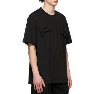 เสื้อยืดผู้ชายไซส์ใหญ่พิมพ์โลโก้ 3 มิติ แบบกำหนดเอง ขายส่ง เสื้อแขนสั้นผ้าคอตตอนเจอร์ซีย์สำหรับผู้ชาย - Product Image 3