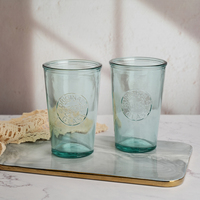 Ensemble thé et café personnalisé avec logo, style américain classique, tasse en verre 320 ml, verre sodalime écologique, cadeaux d'affaires, vente en gros