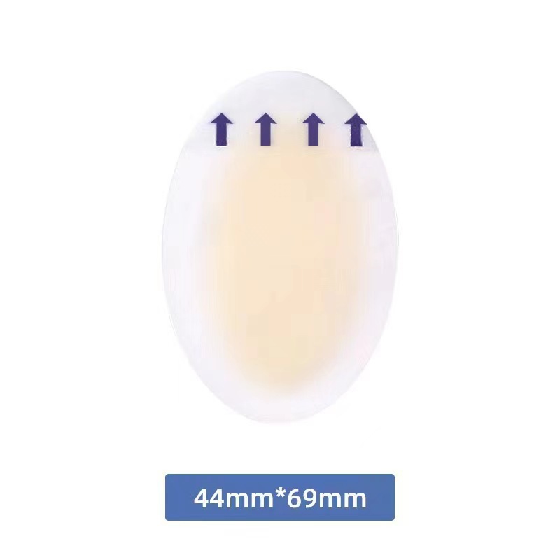 Large oval-shaped heel pad