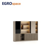 Meubles de rangement de luxe modernes EGROspace de haute qualité, armoires de bureau en bois avec tiroirs pour dossiers