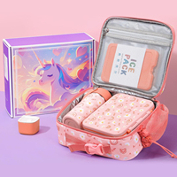 Boîte à lunch bento pour enfants JIN PENG avec logo personnalisé, étanche, sans BPA, compatible micro-ondes, pour les enfants à l'école