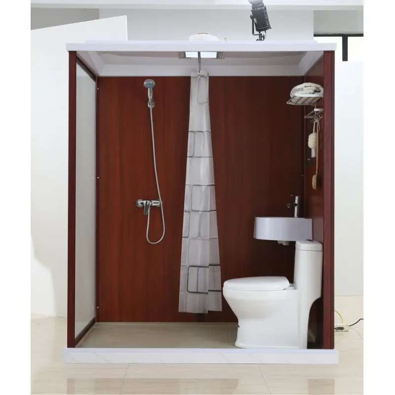 XNCP einfache integrierte modulare vorgefertigte badezimmereinheit komplett einteiliges modulares vorgefertigtes badezimmer kapsel toilettendusche