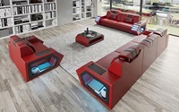 Design Sofa Italienischer Stil Großer moderner Bezug Leder Antik Chinesisch Set Zeit möbel Sofa
