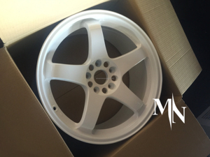 Maining ล้อ LMGT4 Nismo สีขาวปลอมแปลงสำหรับ Nissan <span class=keywords><strong>GTR</strong></span> R33 R32 <span class=keywords><strong>R34</strong></span>การออกแบบเว้าล้อรถยนต์5x100 5x112 5x114 3 - Product Image 4