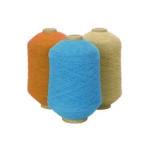 涤纶包覆手套纱橡胶包覆纱袜机针织用乳胶包覆纱