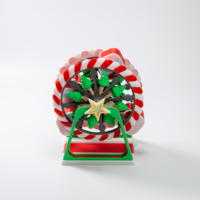 Servicio de Impresión 3D Personalizada Hecha a Mano en Red 22, Adornos Navideños de Noria, Modelo Decorativo