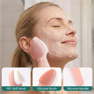 2-in-1 Soft Silicone Facial Cleansing Brush Massage <strong>Face</strong> Deep Cleansing Pore Cleaner Exfoliation Gentle Lips <strong>Face</strong> <strong>Scrubber</strong> - Product Image 3
